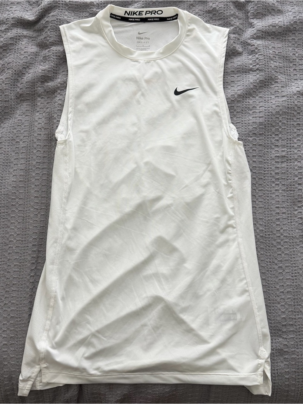NWOT Nike Pro White Sleeveless Training Tank